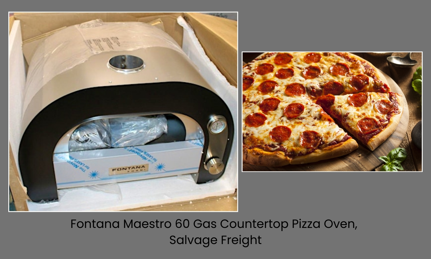Fontana Maestro 60 Gas Countertop Pizza Oven, Salvage Freight (1)